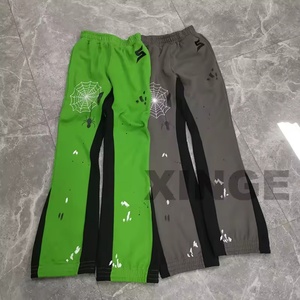 Fabricante de Conjuntos Deportivos, Sudadera con Apliques Bordados Personalizados, Pantalones Deportivos Acampanados, Ropa Urbana, Lavado Ácido, Conjunto Deportivo Oversize para Hombre - Product Image 3