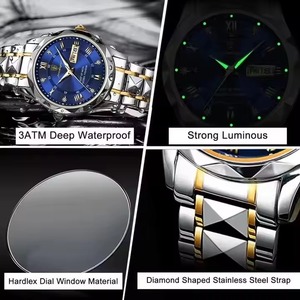 Nuovi <span class=keywords><strong>Orologi</strong></span> al Quarzo di Lusso <span class=keywords><strong>da</strong></span> <span class=keywords><strong>Uomo</strong></span> Verde Argento Nero Oro Cinturino in Acciaio Inossidabile Impermeabile Orologio <span class=keywords><strong>da</strong></span> Polso alla Moda per Uomini - Product Image 5