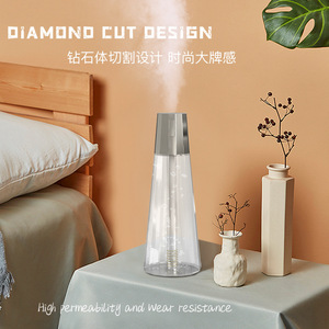 Cross Border Ecommerce <b>Led</b> Aromatherapy Car Humidifier With <b>Star</b> Design Small Desktop Atomizer White Spray Gun 2000 Maha USB - Product Image 2