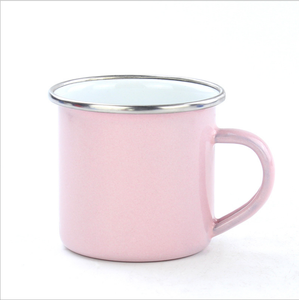 Holesale-<span class=keywords><strong>taza</strong></span> de esmalte de café de metal con borde de rollo personalizado, <span class=keywords><strong>taza</strong></span> de esmalte de camping para sublimación - Product Image 3