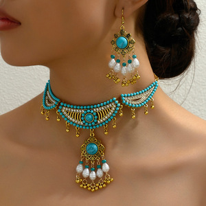 Collana E Orecchini Jhumka | Stile Boho Etnico