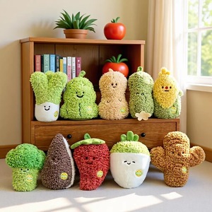 Nouveau produit : Jouets en peluche fruits et légumes, nouveauté, aliments biologiques, jouets en peluche fruits et légumes, porte-clés en peluche - Product Image 1