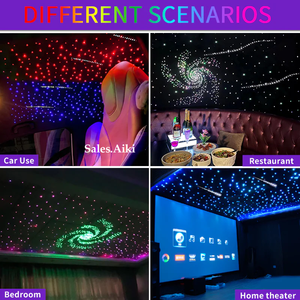 Plafond étoile à fibre optique Led Rgb galaxy Dynamic <span class=keywords><strong>Twinkle</strong></span> Starry Sky Room avec 0.75end Glow Pmma Shooting Star Light Source Kit - Product Image 6