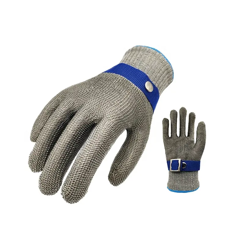 Stainless Steel 316 CE Anti-Cutting Gloves Level 5 Safety Glove F Grade Cut Resistant Kitchen Stainless Steel Anti Cut Gloves