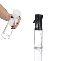 Bouteille pulvérisateur d'huile en PP/PET de qualité alimentaire, rechargeable, pour cuisine, barbecue, friture, salade, rôtissage, 200ml, 300ml, 500ml