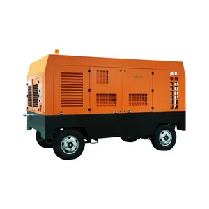 190cfm 7bar diesel portable air compressor for glass making