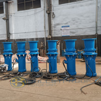 Pompe à eau axiale submersible à grande capacité pour l'irrigation agricole, moteur électrique AC triphasé 50/60Hz, 380V-660V