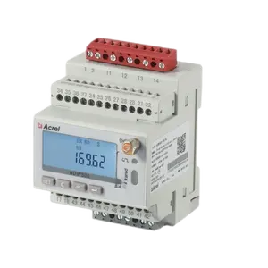 ADW300-4G 4G GSM Wireless Din rail Power Meter SMS Alarm untuk sistem manajemen energi