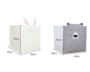 Cestini di immagazzinaggio svegli del feltro di vendita calda all'ingrosso di nuovo disegno per l'organizzazione dei giocattoli o dei vestiti del bambino altre cose - Product Image 4