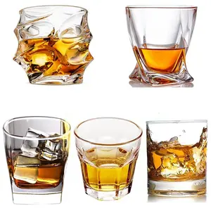 Glazen Beker Water Sap Koud Drinken Cup 50Ml 200Ml 300Ml 400Ml Whisky Glazen Kristallen Rode Wijn glazen Set Bier Borrelglas