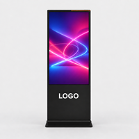 Kiosque intelligent d'intérieur, écran tactile LCD de 55 pouces, système d'exploitation Android, CMS basé sur le cloud, affichage numérique publicitaire