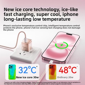 Kit de charge rapide double Type-C 30W compatible avec les chargeurs GaN 15/16/17, compatible avec les chargeurs Mini Ice-Crystal - Product Image 2