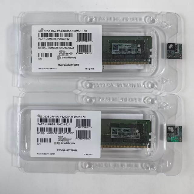16G 32G 64GB DDR4 Server RAM 2933MHz 3200MHz P00924-B21 P21674-001 ECC RDIMM Server Memory