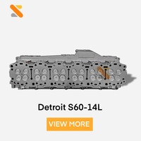 Nueva Cabeza de Cilindro Detroit Diesel S60 14L con Válvulas 23538858 23538857, Repuesto para Camiones de Trabajo Pesado
