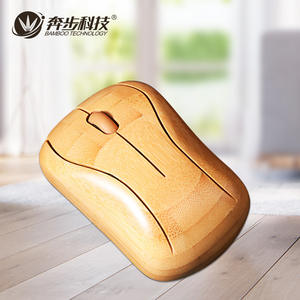 Ratón inalámbrico de bambú con tecnología Bamboo, Mg93-N, óptico, USB, para oficina, hogar, portátil, regalo - Product Image 1
