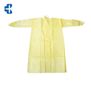 La Chine Fabricant Suning Jetable Tricot Manchette Chirurgical Jaune Imperméable Isolation Robe - Product Image 2