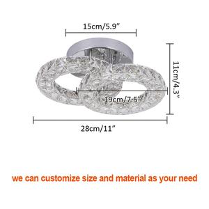 美国仓库工厂定制发光二极管灯豪华吊灯水晶吊灯家居装饰吊灯照明 - Product Image 4