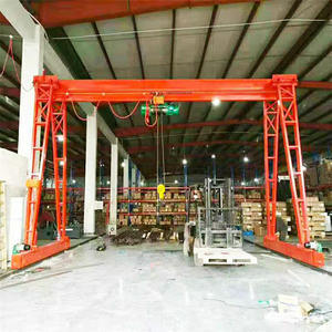 خفيفة الوزن الهيكل الصلب السفر المحرك المنقولة 5 طن الكلمة الصغيرة المحمولة شعاع رافعة جسرية - Product Image 4