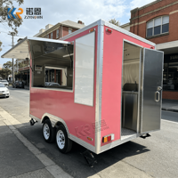 Camion de restauration multifonctionnel pour poulet frit, chariot alimentaire, camion de restauration rapide, conteneur pour snacks, chips et pop-corn