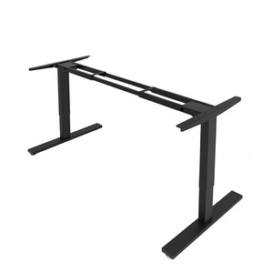 Electric Height <b>Adjustable</b> Desk <b>Legs</b> Single Motor Metal Frame Heavy Duty Minimalist Design For Home Office Use - Product Image 1