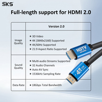 4K 60Hz M-M Kablosu Alüminyum Gövdeli Kombine Ekranlama PVC Kılıflı 18Gbps HDR ARC Uyumlu PS5 Xbox Dizüstü Bilgisayar Monitörü için