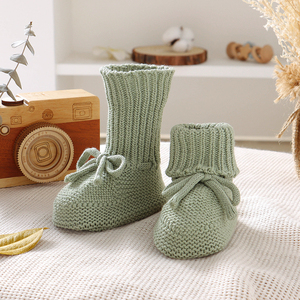 Mimixiong Vendita Calda Regalo <span class=keywords><strong>per</strong></span> Baby Shower Calzini <span class=keywords><strong>per</strong></span> <span class=keywords><strong>Neonati</strong></span> in Cotone Lavorato <span class=keywords><strong>a</strong></span> <span class=keywords><strong>Maglia</strong></span> Scarpe <span class=keywords><strong>per</strong></span> Bambini Piccoli - Product Image 2