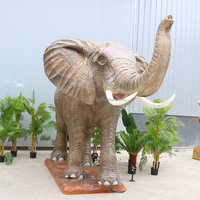 Escultura Robótica Móvil de Elefante Animatrónico de Tamaño Real para Parque Zoológico