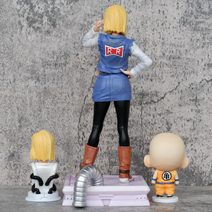 โมเดลดราก้อนบอล Z dbz แอนดรอยด์18 Lazuli kuririn ของเล่นงานฝีมือ2023ใหม่ nov 28.5ซม./11นิ้ว - Product Image 4