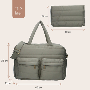 Sac à main personnalisé de voyage pour mamans, à bandoulière, lange à langer pour bébés, organisateur de couches, sac fourre-tout matelassé pour mamans - Product Image 3