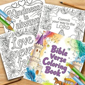 Libros para Colorear de Cartón con Versículos Bíblicos Personalizados al por Mayor, Logotipo Personalizado, MOQ Bajo, Directo de Fábrica, Cuadernos para Iglesia, Escuela, Revendedores Globales - Product Image 3