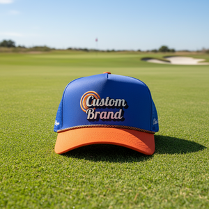 Fabricant de casquettes de golf Dobby personnalisées au Vietnam, casquette de baseball à 5 panneaux pour hommes, casquettes sportives réglables et imperméables, logo brodé 3D, laser - Product Image 1