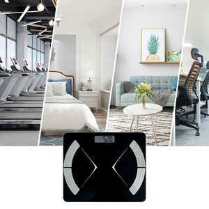 유리 블랙 저렴한 개인용 앱 피트데이즈 자동 BMI 체지방 디지털 욕실 전자 스마트 체중계 - Product Image 4