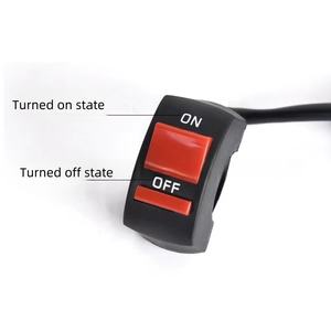 Accessoires pour motos, interrupteur de moto, interrupteur de phare de guidon, interrupteur d'arrêt pour projecteur LED - Product Image 3