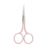 Ciseaux de manucure professionnels en acier inoxydable de petite taille, lame droite ultra-affûtée, lime à ongles