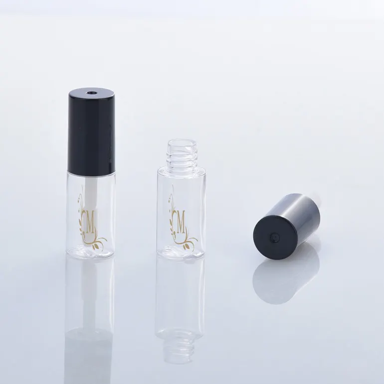 Free Sample Plastic Empty Small Mini Round Shape Lipgloss Tubes 2.5ml Custom Logo