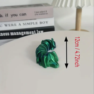 Modèles de jouets pour enfants en plastique imprimés en 3D, animaux et dinosaures créatifs et décoratifs, articulés, pour le soulagement du stress et le divertissement - Product Image 5