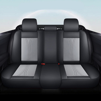 Housse de siège de voiture en cuir de luxe universelle de style professionnel personnalisable de qualité supérieure et ensemble complet d'accessoires intérieurs avec housses de volant