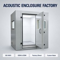 Enceinte insonorisée, boîte de réduction du bruit acoustique pour générateur, groupe électrogène, machines industrielles, enceinte anti-bruit avec ventilation