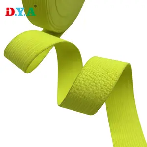 Fascia elastica lavorata a maglia colorata 1.5cm-5cm jacquard elastico per maglieria a maglia fascia elastica per indumento