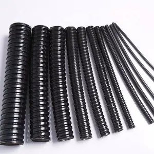 10mm or 12mm black flexible plastic conduit by the metre NOT split
