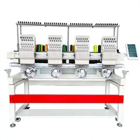 Machine à broder informatisée à 4 têtes, haute précision, 9/12 aiguilles, marque chinoise, garantie 1 an, prix usine, OEM