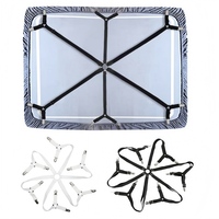 Attaches de draps multi-prise à 12 pinces, clips hexagonaux antidérapants pour draps de lit, pour éviter que les housses de canapé et les couettes ne s'en déplacent