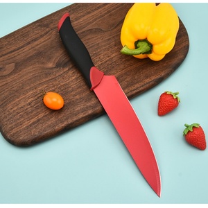 6 Pieces Stainless Steel Chefs <b>Knives</b> <b>Set</b> Nonstick Coated <b>Sharp</b> <b>Knife</b> <b>Set</b> Peeler Kitchen <b>Knife</b> for Cutting Meat Fruit - Product Image 6