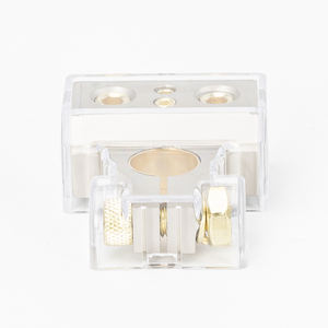 1 쌍 헤비 듀티 자동차 배터리 터미널 커넥터 0/2/4/6/8/10 AWG 탑 포스트 다중 배터리 터미널 심 프로텍터 커버 포함 - Product Image 5