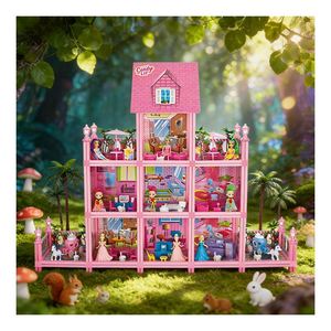 Creative PVC <b>Kitchen</b> <b>Toys</b> <b>Set</b> with Furniture Lighting Gift for Kids Teens Adults - Product Image 4