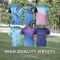 Camiseta de Fútbol Retro para Hombre al por Mayor 2026, 100% Poliéster, Manga Corta, Secado Rápido, Transpirable, Cuello en V, Personalizable para Equipos