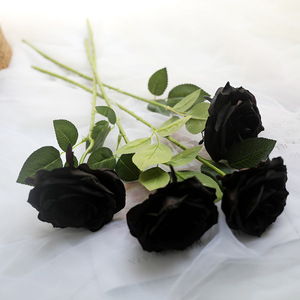 <span class=keywords><strong>E</strong></span>-20148 del Commercio All'ingrosso del ragazzo di laurea fiore piccolo singolo fiore di rosa bouquet di <span class=keywords><strong>rose</strong></span> nere matrimoni nero rosa di modo per il Regalo - Product Image 1