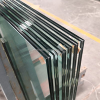 Euro gris Fort bleu 6.38mm 8.38mm 10.38mm panneaux de verre feuilleté flottant pour mur de fenêtre