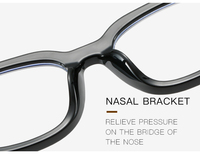 Gafas con bloqueo de luz para hombre y mujer, anteojos con montura óptica, forma cuadrada, Flexible, bonita, de seguridad, clásico, azul, 2021