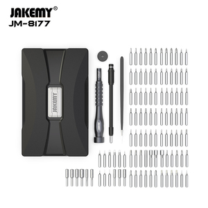 Kit d'outils <span class=keywords><strong>de</strong></span> réparation portable DIY pour téléphone, ordinateur portable et console <span class=keywords><strong>de</strong></span> <span class=keywords><strong>jeu</strong></span>, <span class=keywords><strong>avec</strong></span> embouts magnétiques <span class=keywords><strong>de</strong></span> précision 106-en-1, modèle JM-8177, en plastique OEM - Product Image 6